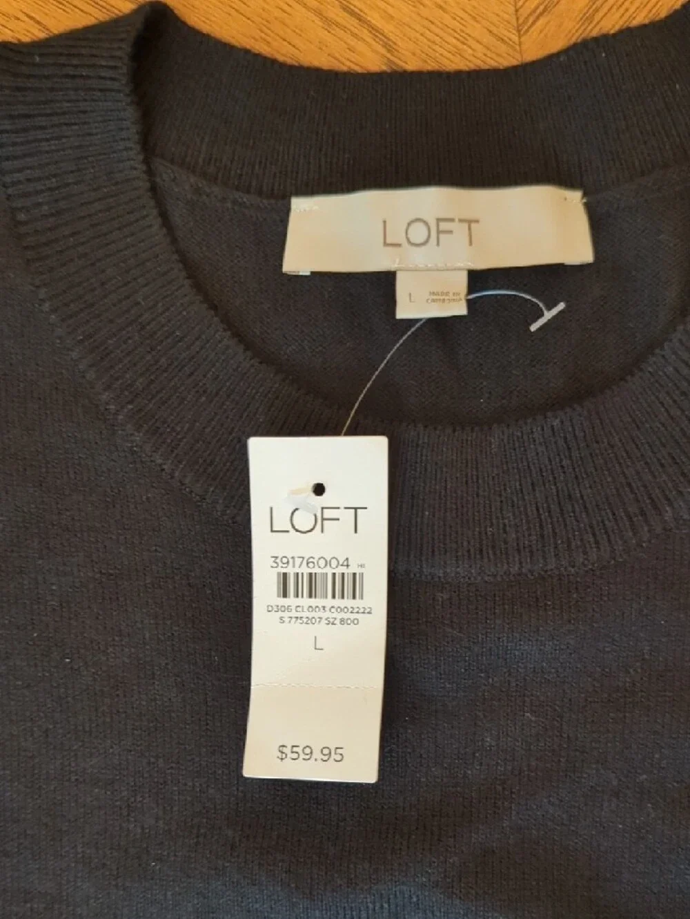 LOFT Women's Black Crewneck Sweater Capsule Wardrobe